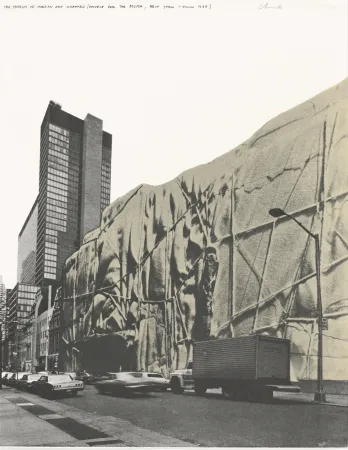 石版画 Christo - The Museum of Modern Art Wrapped Project for New York