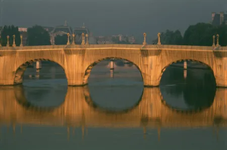 摄影 Christo - The Pont Neuf Wrapped Reflecting Bridge PN-150