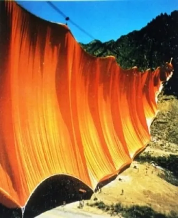 复数作品 Christo - Valley Curtain, Rifle, Colorado, 1970-72