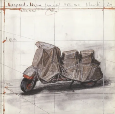 复数作品 Christo - Wrapped Vespa