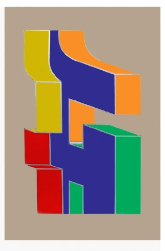 丝网印刷 Chryssa - Times Square Fragment #10