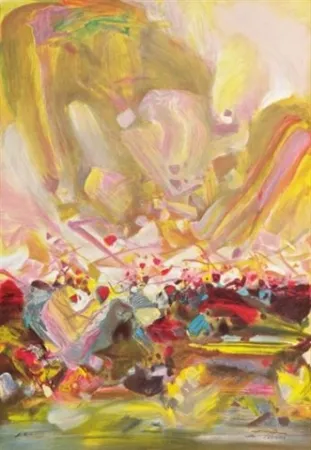 石版画 Chu Teh Chun  - Abstract composition