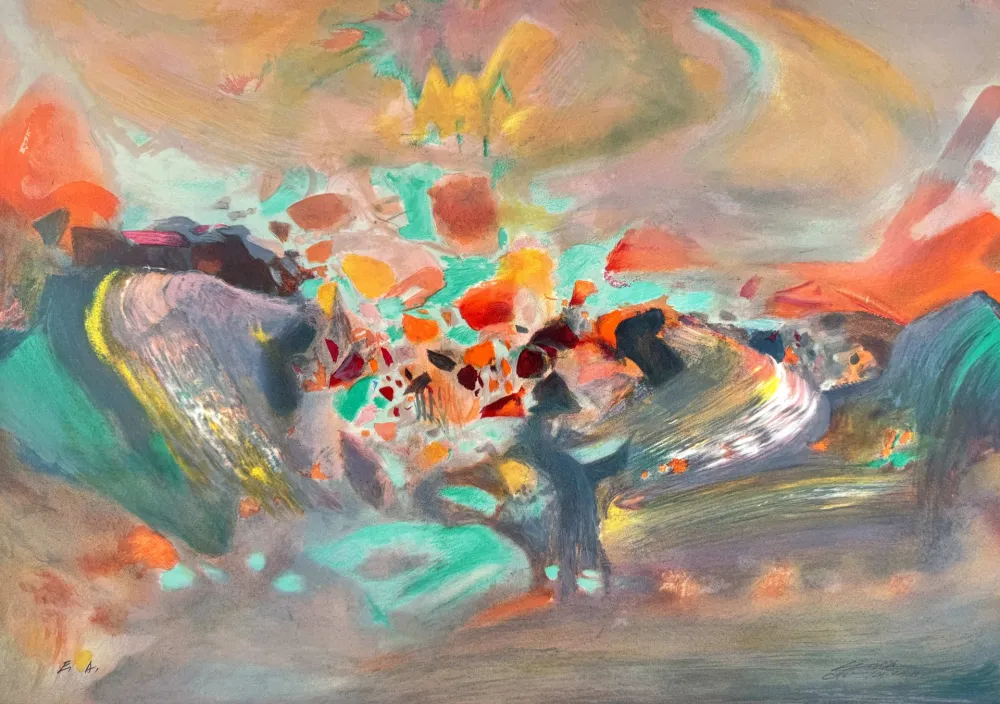 石版画 Chu Teh Chun  - Aurora 