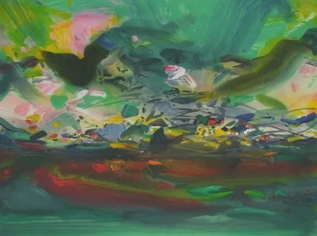 石版画 Chu Teh Chun  - Composition