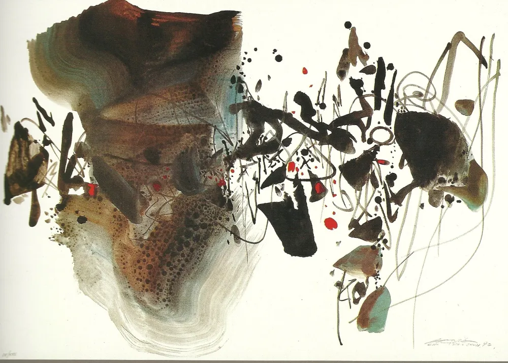 石版画 Chu Teh Chun  - JO BARCELONE 1992