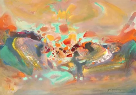 石版画 Chu Teh Chun  - Sans titre