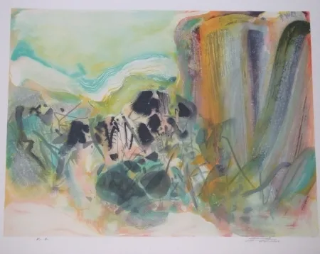 石版画 Chu Teh Chun  - Sans titre VIII