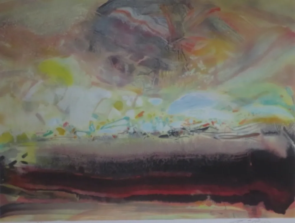 石版画 Chu Teh Chun  - Sans titre XVI