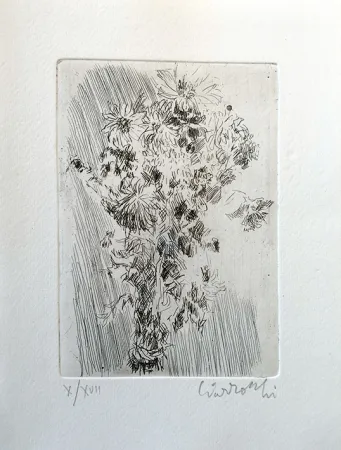 蚀刻版画 Ciarrocchi - Mazzo di fiori