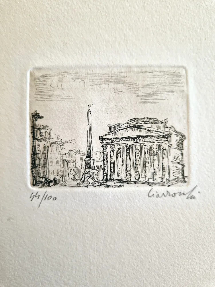 蚀刻版画 Ciarrocchi - Pantheon