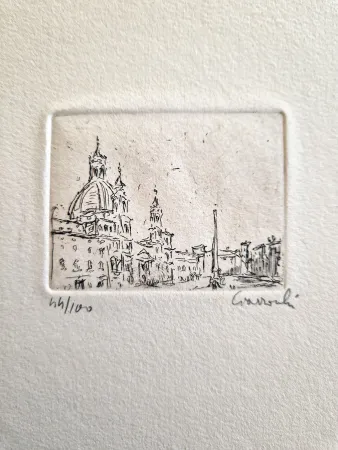 蚀刻版画 Ciarrocchi - Piazza Navona