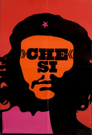 丝网印刷 Cieslewicz  - Che Si, 1968 - Large silkscreen poster (Scarce!)