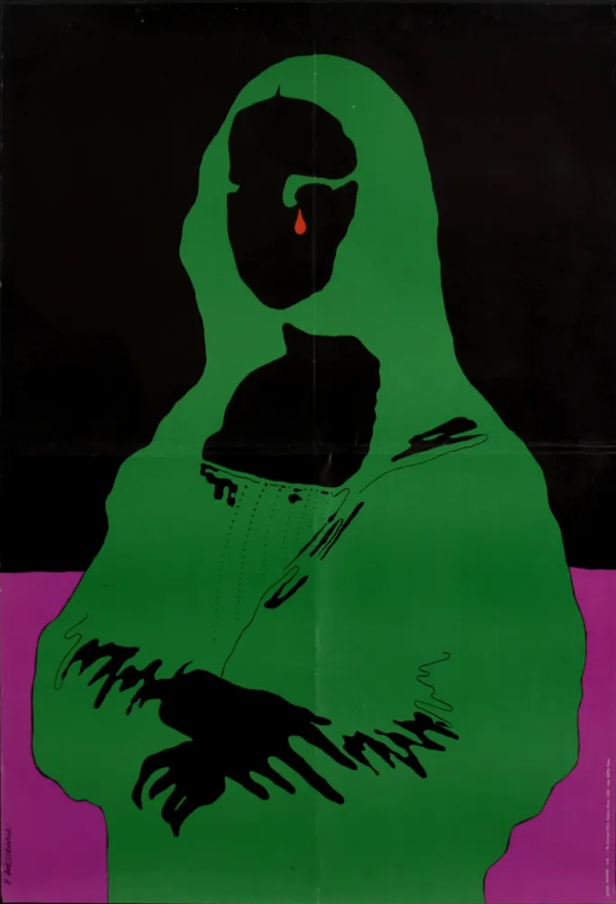 丝网印刷 Cieslewicz  - Mona Lisa, 1968 - Large silkscreen poster (Scarce!)