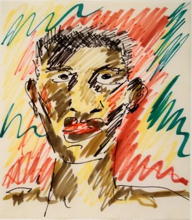 单版画 Cihlarz - Negerkopf