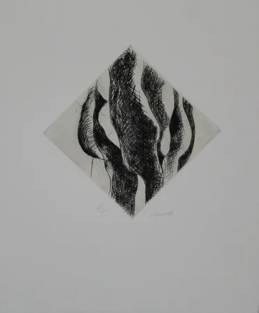 版画 Cimiotti - Körper-Landschaft-Komposition / Body-Landscape-Composition