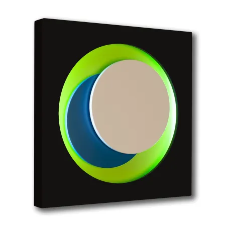 木刻 Claisse - Cercle Noir et Vert