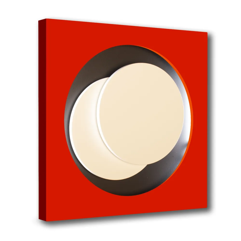 木刻 Claisse - Cercle Rouge et Noir