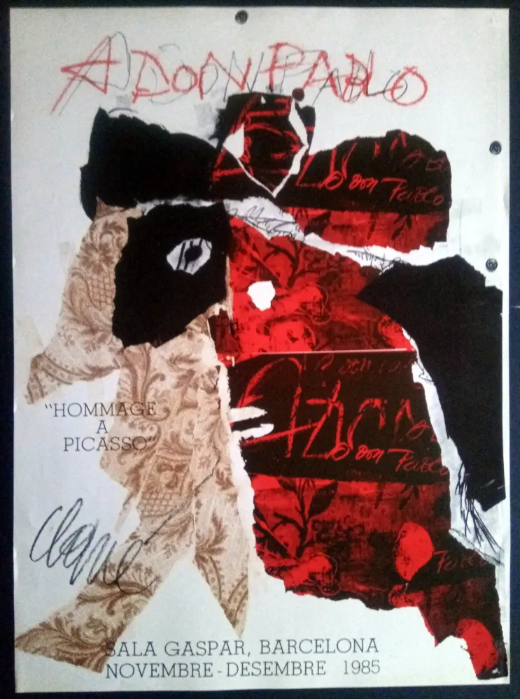 海报 Clavé - Antoni Clavé - A Don Pablo - Sala Gaspar 1985