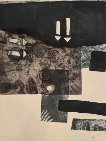 版画 Clavé - Avec des Flèches 