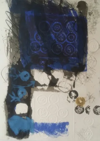 版画 Clavé - Etoiles et signes (1969)