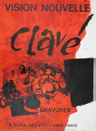 石版画 Clavé - Exposition 1972 (gravures)