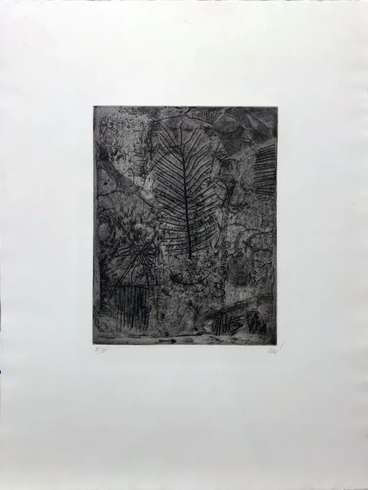 版画 Clavé - La Feuille