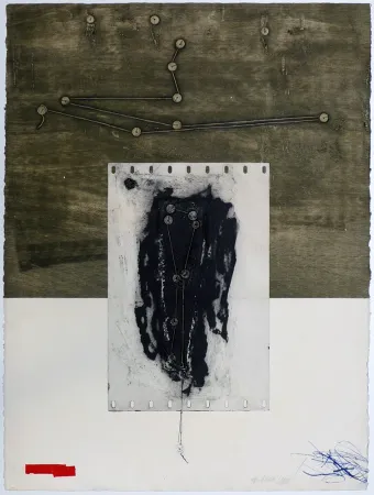 版画 Clavé - Les cordes muettes