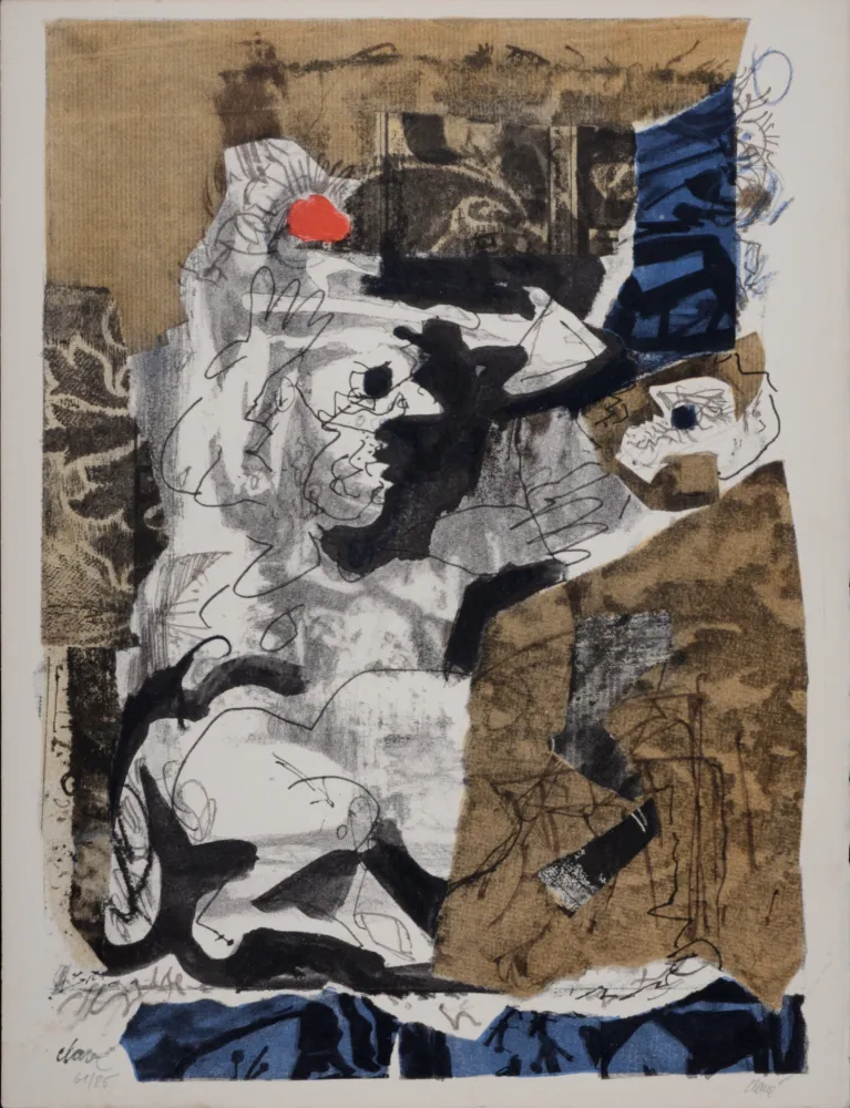 石版画 Clavé - Les dieux aventuriers et le talisman, 1966