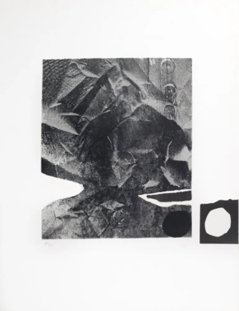 石版画 Clavé - Papier froissé