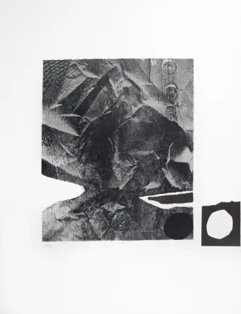 石版画 Clavé - Papier froissé