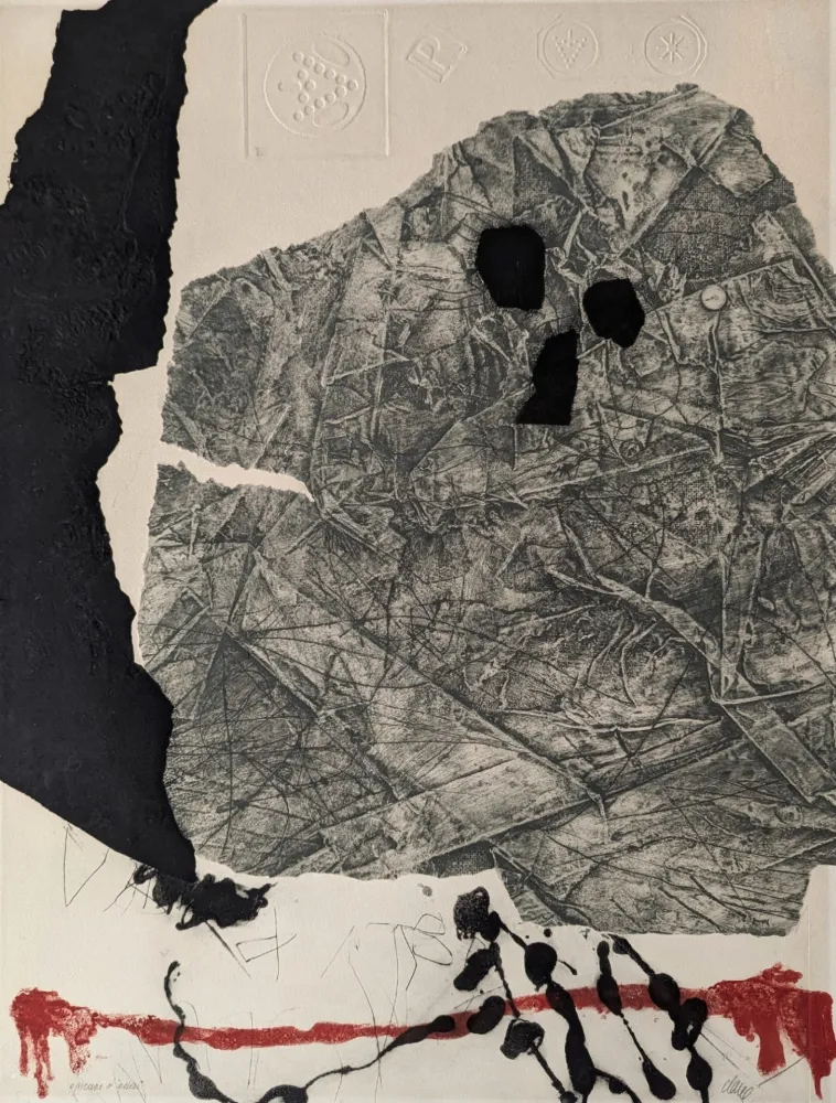 版画 Clavé - Sans titre 