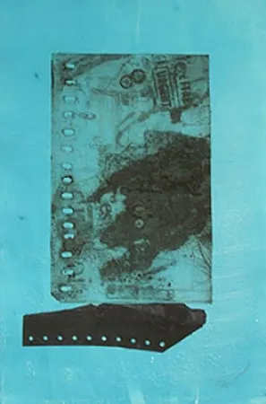 蚀刻版画 Clavé - SUR FOND BROU