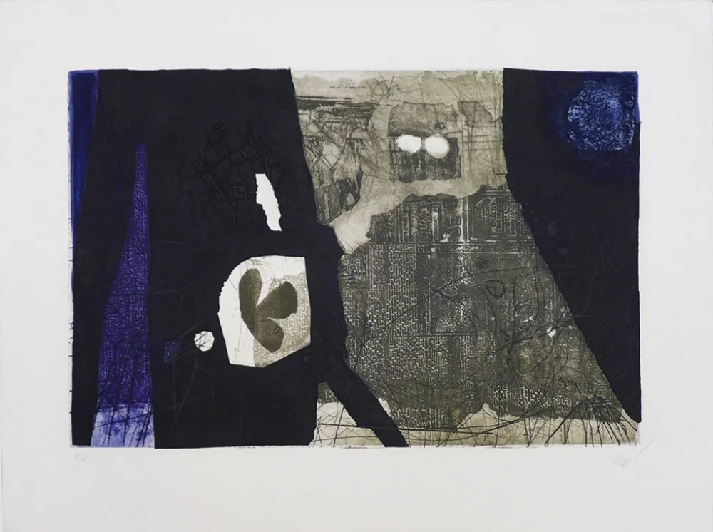 版画 Clavé - Trefle et flan de journal