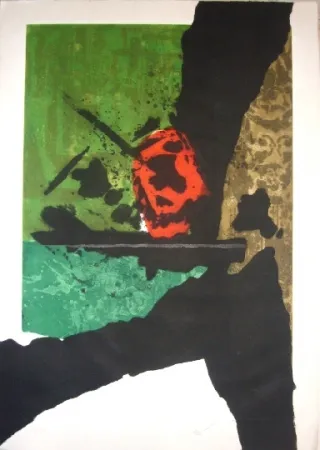 金刚砂版画 Clavé - Trèfles noirs