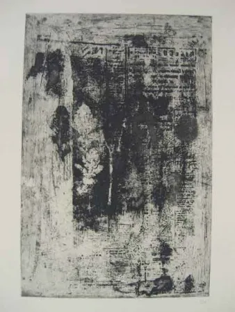 蚀刻版画 Clavé - TROIS FEILLES