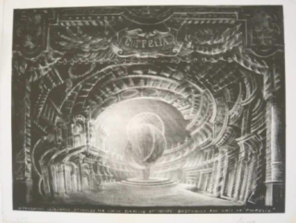 石版画 Clayette - Coppelia