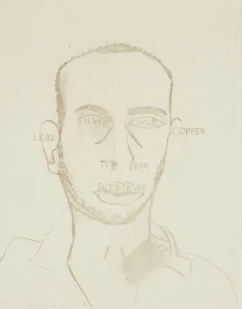 石版画 Clemente - Traditional Self Portrait, from Art Pro-Choice II