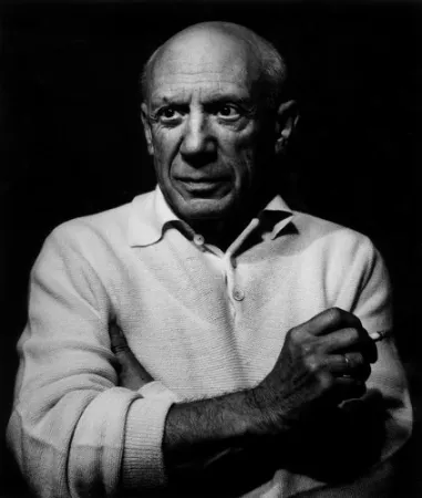 摄影 Clergue - Picasso con un cigarro