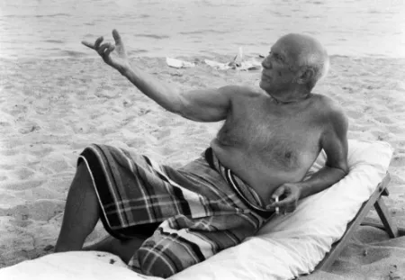 摄影 Clergue - Picasso En La playa