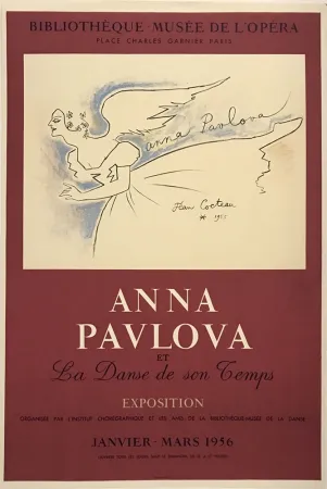 海报 Cocteau - Anna Pavlova et la danse de son temps
