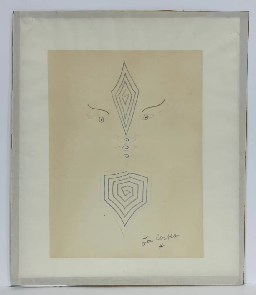 无技术 Cocteau - Deux profils aux arabesques