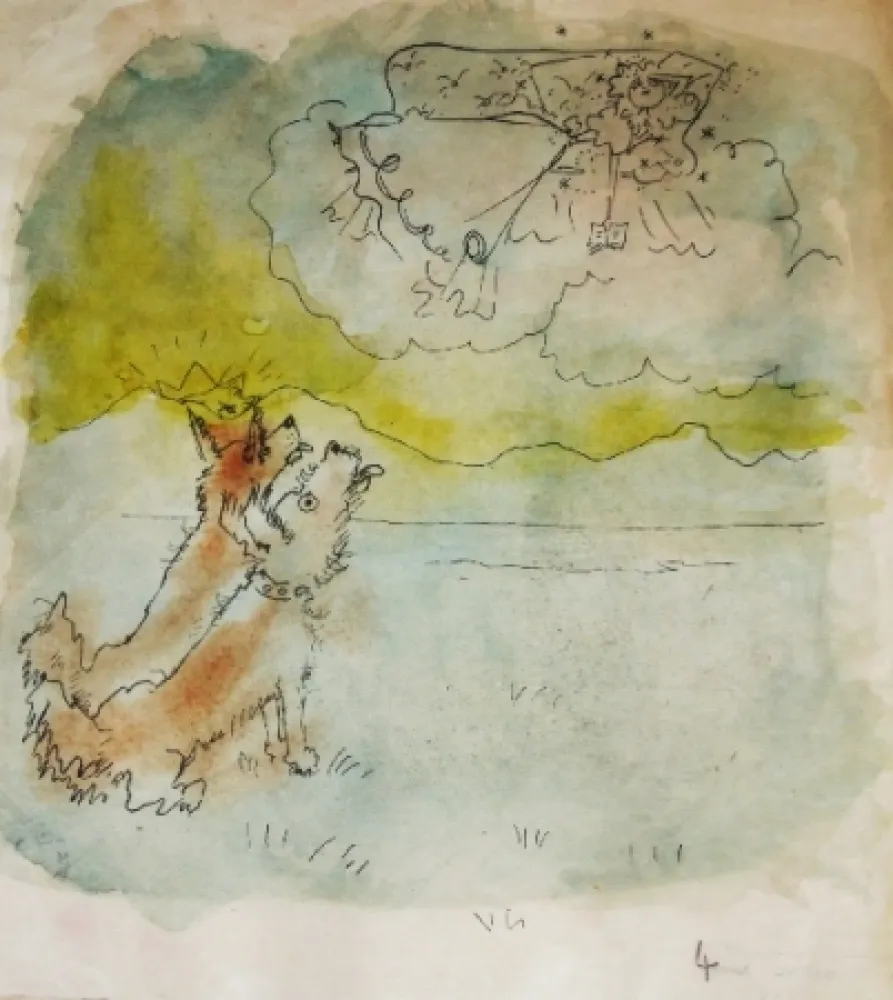 石版画 Cocteau - Drôle de ménage