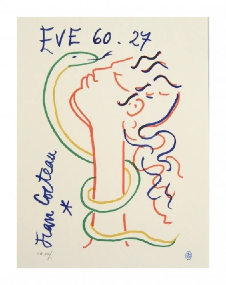 石版画 Cocteau - Hommage à Jean Cocteau