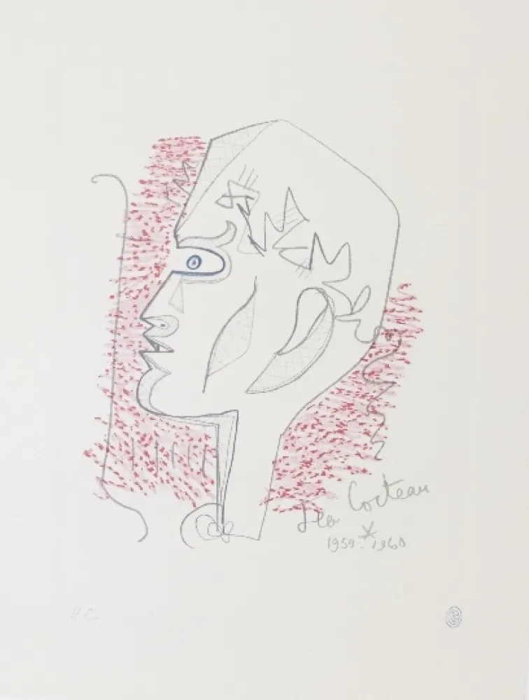 石版画 Cocteau - Hommage Jean Cocteau 17