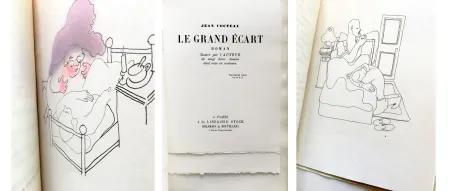 插图书 Cocteau - LE GRAND ÉCART. Roman illustré par l'auteur de vingt deux dessins dont onze en couleurs.