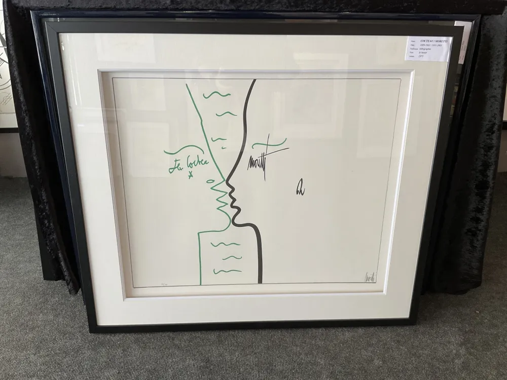 石版画 Cocteau - Les lettres