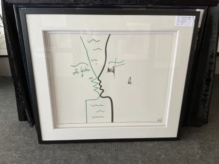 石版画 Cocteau - Les lettres