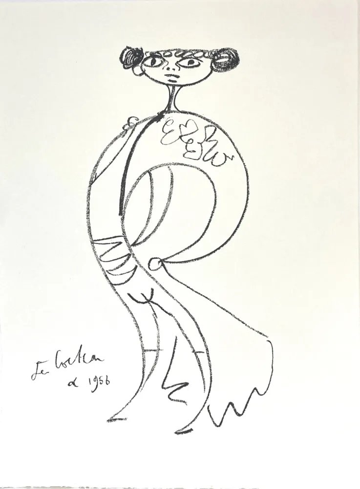无技术 Cocteau - Lithographie originale