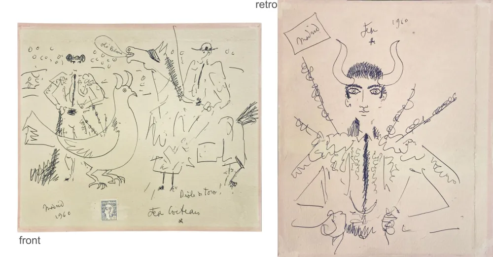 无技术 Cocteau - OLE PALOMA, ORIGINAL DRAWING
