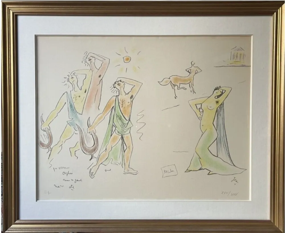 石版画 Cocteau - Orphée et Eurydice